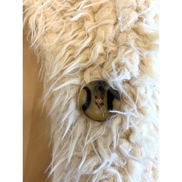 Art Class Youth Girls Tween Faux Fur Teddy Coat XL Beige RR10486 EUC Cozy Shaggy - Picture 9 of 10